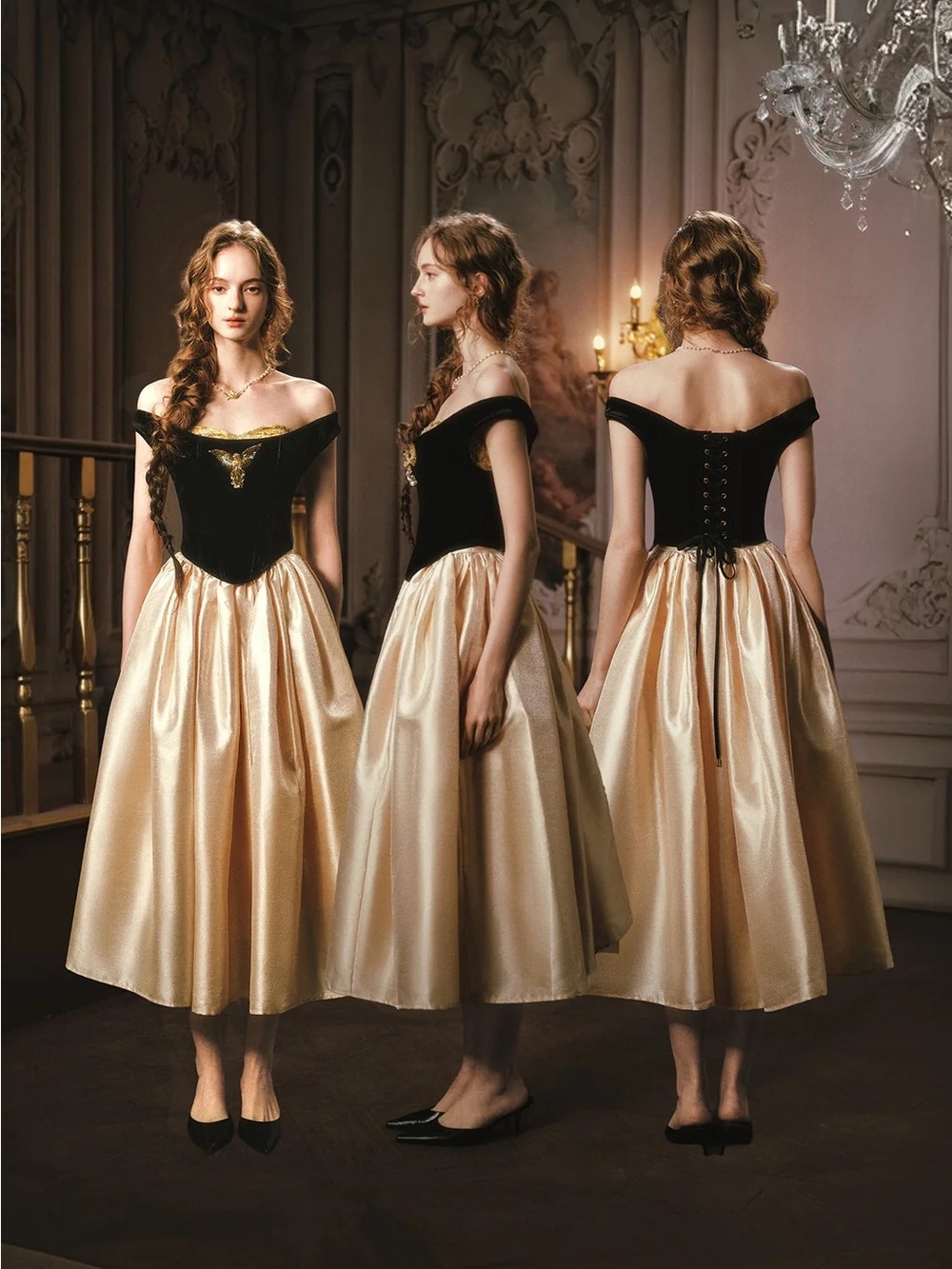 NEW LaceMade Golden Eagle Goddess Corset Top - Picture 10 of 16